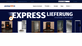 What Glasdesign2000.de website looked like in 2020 (3 years ago)