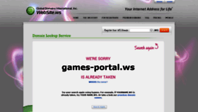What Games-portal.ws website looked like in 2020 (3 years ago)