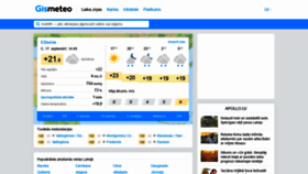 What Gismeteo.lv website looked like in 2020 (3 years ago)