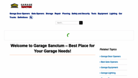 What Garagesanctum.com website looked like in 2020 (3 years ago)