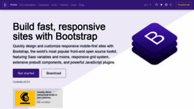 What Getbootstrap.com website looked like in 2020 (3 years ago)