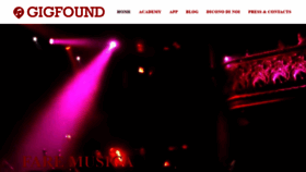 What Gigfound.com website looked like in 2020 (3 years ago)