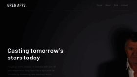What Gregappscasting.com.au website looked like in 2020 (6 years ago)