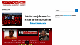 What Gotoseajobs.com website looked like in 2020 (3 years ago)