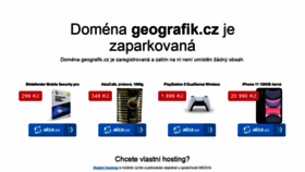 What Geografik.cz website looked like in 2020 (3 years ago)