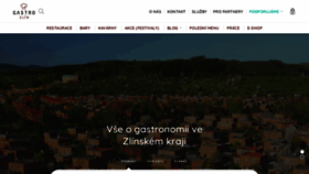 What Gastrozlin.cz website looked like in 2020 (3 years ago)
