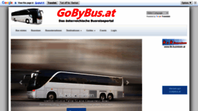 What Gobybus.at website looked like in 2020 (3 years ago)