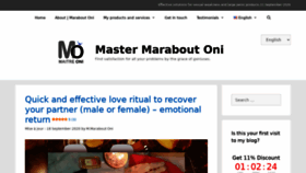 What Grand-maitre-marabout-oni.com website looked like in 2020 (4 years ago)