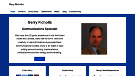 What Gerrynicholls.com website looked like in 2020 (3 years ago)