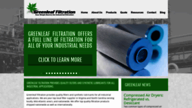 What Greenleaffilters.net website looked like in 2020 (3 years ago)