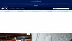 What Grcc.edu website looked like in 2020 (3 years ago)
