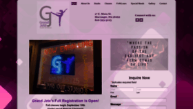 What Grandjetedance.com website looked like in 2020 (3 years ago)