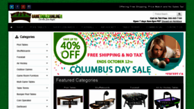 What Gametablesonline.com website looked like in 2020 (4 years ago)