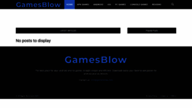 What Gamesblow.com website looked like in 2020 (3 years ago)
