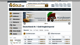 What Gold.de website looked like in 2020 (3 years ago)
