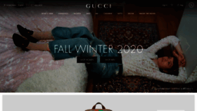 What Gucci.com website looked like in 2020 (3 years ago)