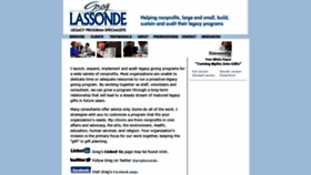 What Greglassonde.com website looked like in 2020 (3 years ago)