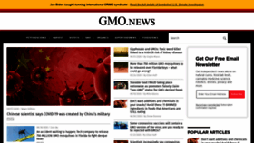 What Gmo.news website looked like in 2020 (3 years ago)