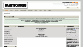 What Gametechmods.com website looked like in 2020 (3 years ago)