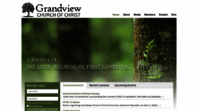 What Grandviewchurchofchrist.org website looked like in 2020 (3 years ago)