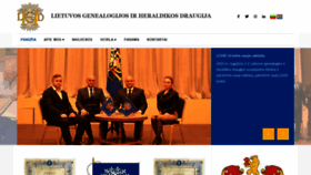 What Genealogija.lt website looked like in 2020 (3 years ago)