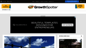 What Growthspotter.com website looked like in 2020 (3 years ago)