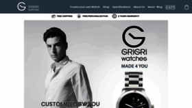 What Grigri-watches.com website looked like in 2020 (3 years ago)