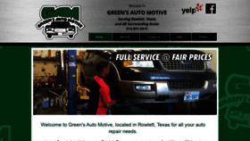 What Greensautomotivesite.com website looked like in 2020 (3 years ago)