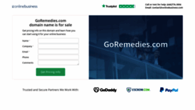 What Goremedies.com website looked like in 2020 (3 years ago)