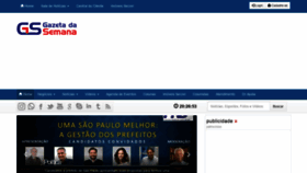 What Gazetadasemana.com.br website looked like in 2020 (3 years ago)