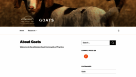 What Goats.extension.org website looked like in 2020 (3 years ago)