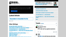 What Gnuu.org website looked like in 2020 (3 years ago)