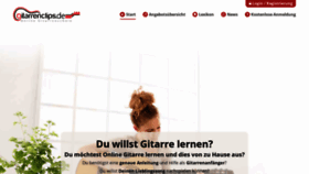 What Gitarrenclips.de website looked like in 2020 (3 years ago)