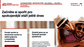 What Generalipenze.cz website looked like in 2020 (3 years ago)