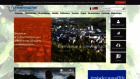 What Grevenmacher.lu website looked like in 2020 (3 years ago)