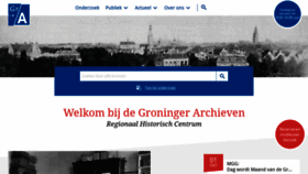 What Groningerarchieven.nl website looked like in 2020 (3 years ago)