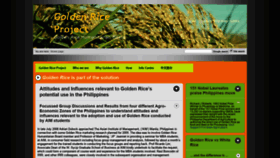 What Goldenrice.org website looked like in 2020 (5 years ago)