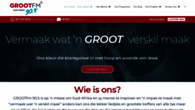 What Grootfm.co.za website looked like in 2020 (3 years ago)