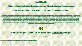 What Gardo.de website looked like in 2020 (3 years ago)