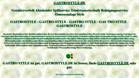 What Gastrostyle.de website looked like in 2020 (3 years ago)