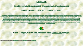 What Gbwc.de website looked like in 2020 (3 years ago)