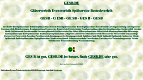 What Gesb.de website looked like in 2020 (3 years ago)