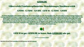 What Gfdm.de website looked like in 2020 (3 years ago)