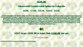 What Ggsl.de website looked like in 2020 (3 years ago)