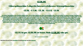 What Glik.de website looked like in 2020 (3 years ago)