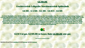 What Glms.de website looked like in 2020 (4 years ago)