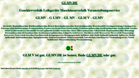 What Glmv.de website looked like in 2020 (3 years ago)