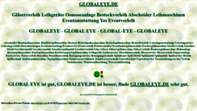 What Globaleye.de website looked like in 2020 (3 years ago)