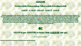 What Gogp.de website looked like in 2020 (3 years ago)