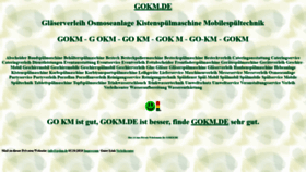 What Gokm.de website looked like in 2020 (3 years ago)